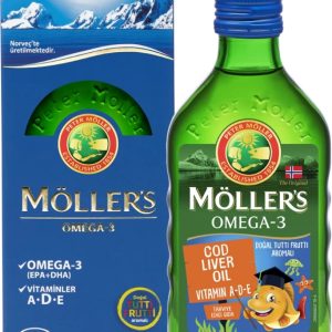 Möller's Omega-3 Tutti Frutti Aromalı Balık Yağı Şurubu 250 ml