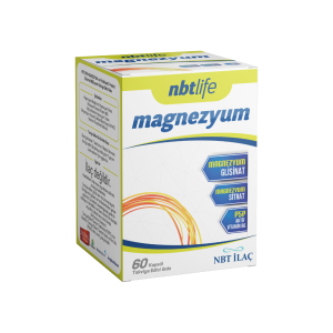 NBT İlaç Magnezyum P5P Takviye Edici Gıda 60 Kapsül