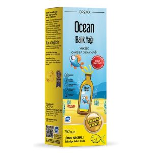 Orzax Ocean Şurup Balık Yağı Limon Aromalı 150ml